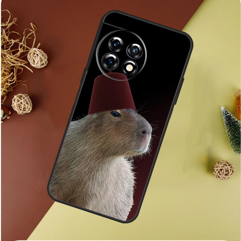 Capybara  Lovely Animal For OnePlus 13 13R 12 12R 11 9 10 Pro 8T 9RT 10T 10R Nord 4 CE 2 3 Lite N20 N30 Phone Case