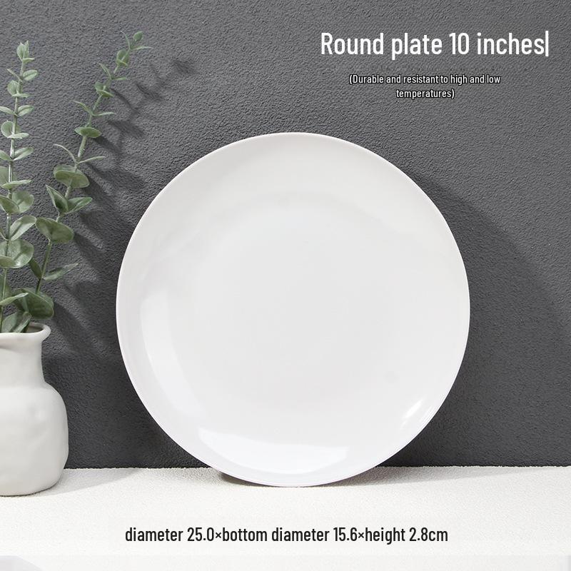 

Миска для лапши и супа A5 из белого меламина, устойчивая к высоким температурам, миска для рамена, тарелка для рисовых блинчиков, тарелка для овощей.