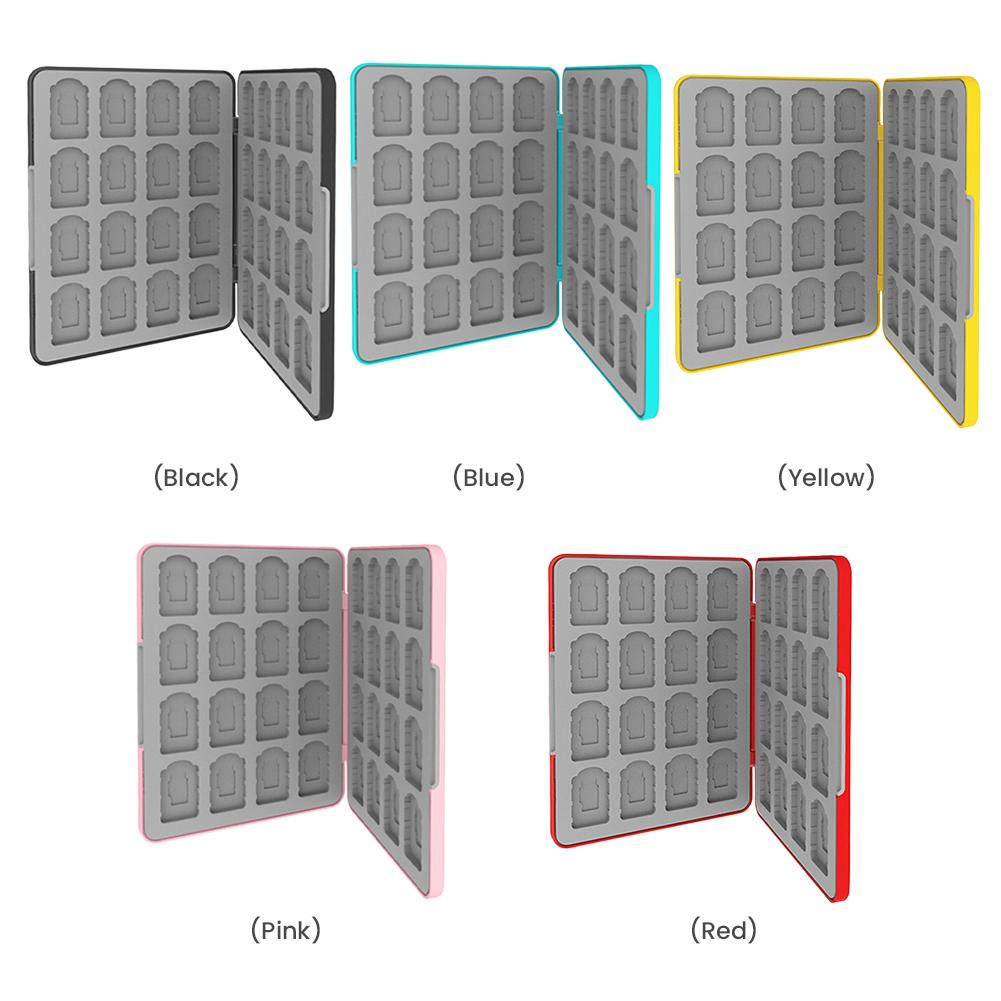 Travel Gaming Card Organizer Box 32-Slot Game Storage Box Game Case Holder for Switch 2 2025/OLED/Lite Game Cards Accessories