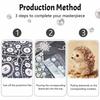 Pearl painting kit DIY cute hedgehog home decoration painting