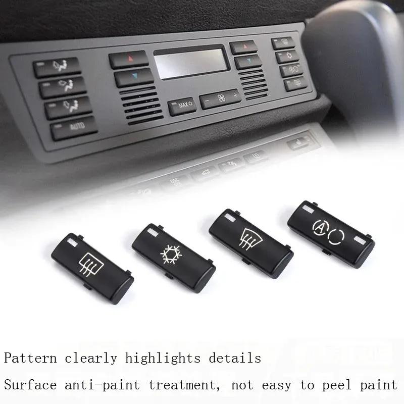 For BMW E39 E53 Car Center Console Climate A/C Control Panel Switch Buttons Cover Caps Key Replacement For BMW 5 Series X5