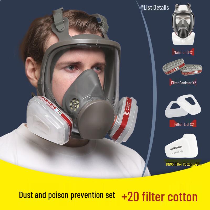 Full Face Respirator Mask Set