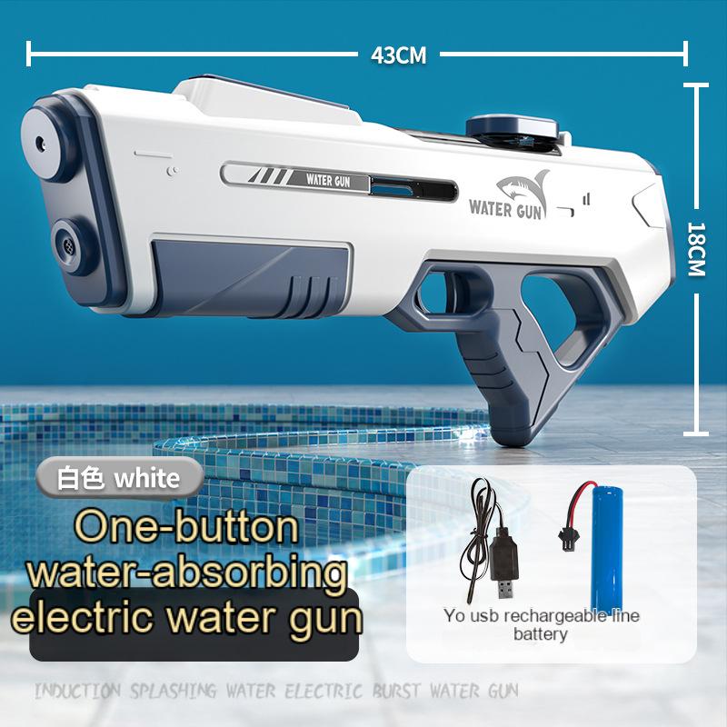 Non-Toxic Adults Electric Water Gun Toy Powerful Automatic High Pressure Bursts Play Summer Outdoor Swimming Pool Children'S Gift