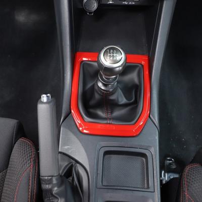 Red ABS Center Console Gear Shift Panel Trim Cover for Subaru WRX VB MT -23