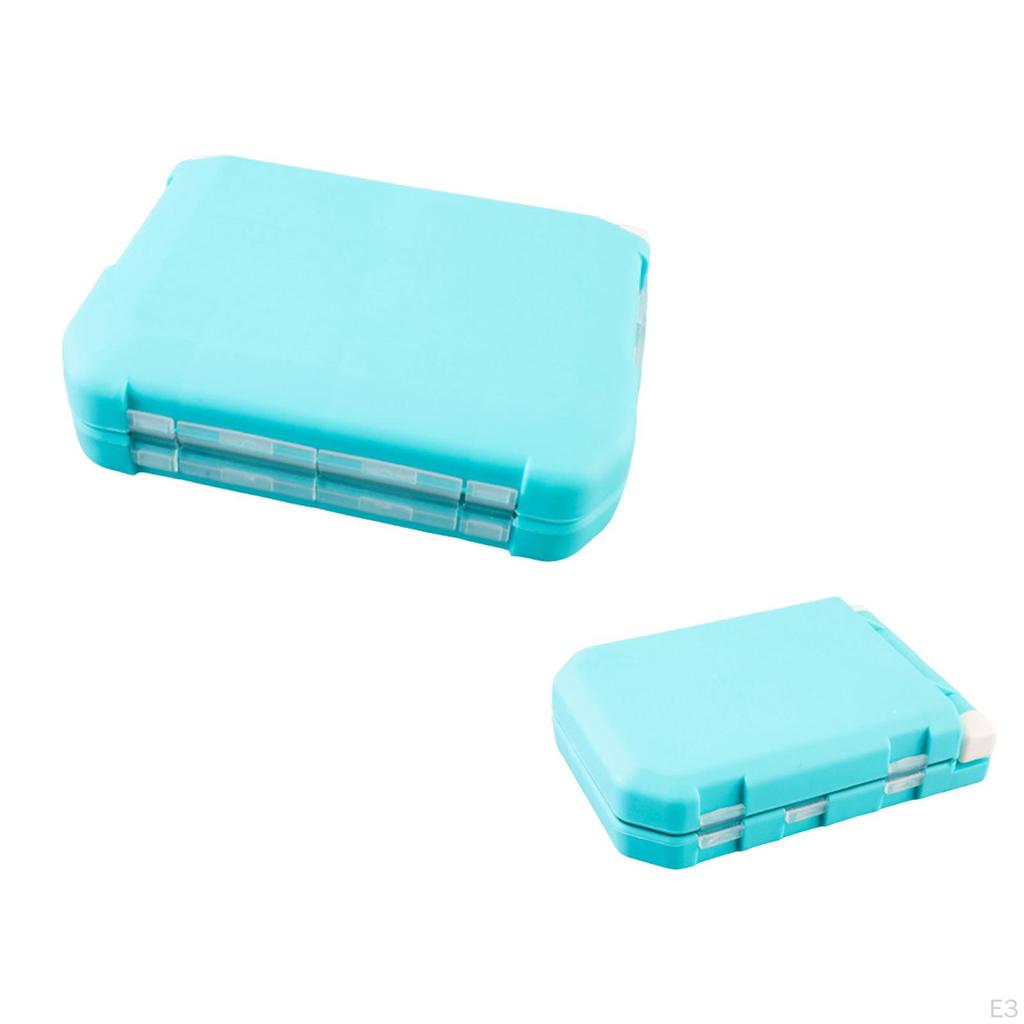 Fishing Tackle Box Accessories Container Hard Case Organizer Compact Double Layer Lures with