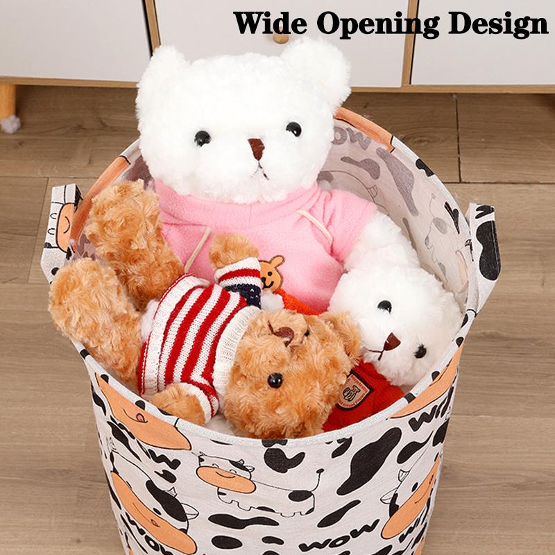 Dirty Clothes Storage Basket Bathroom Storage Bucket Foldable Storage Bag