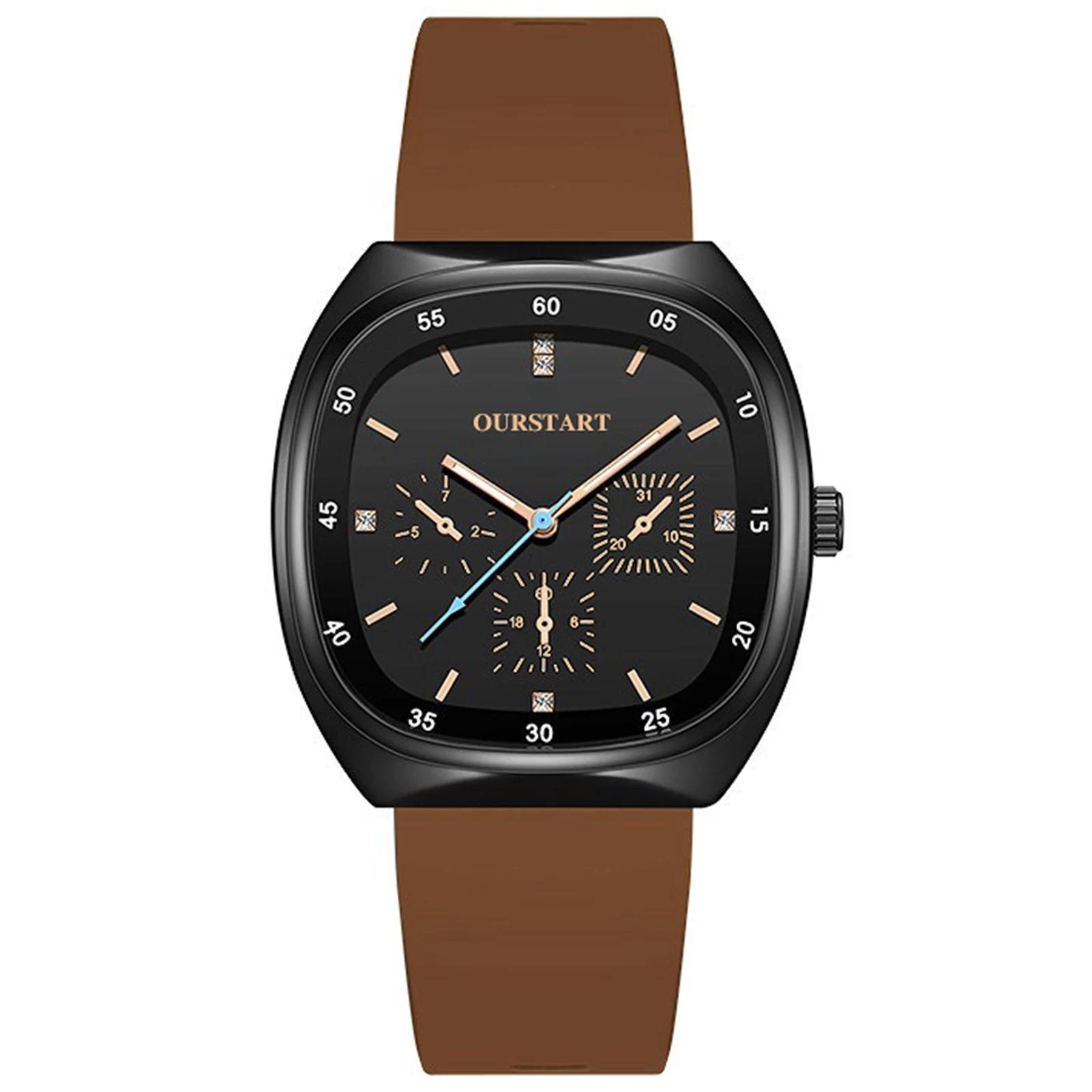 Модные Женские Мужские Кварцевые Часы Для Унисекс Наручные Часы Квадратные Кварцевые Часы С Алмазами Наручные Часы Силиконовый Ремешок Кварцевые Часы No