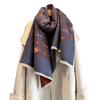 Autumn Letter Printing Imitation Cashmere Scarf Women'S Multi-Functional Versatile Thickened Warm Scarf Air-Conditioned Room Shawl