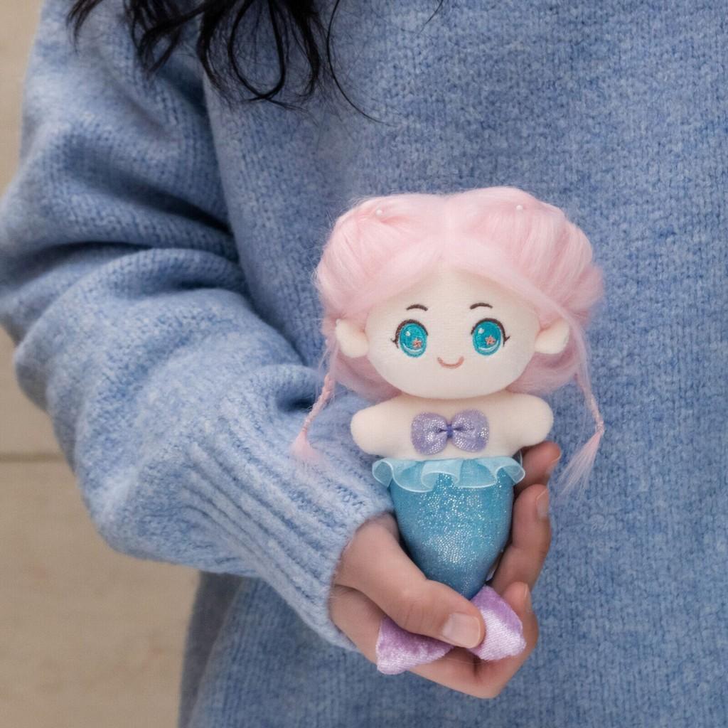 Pluszowa lalka z serii Syrenka z wypełnieniem z bawełny PP, idealna na prezent i do pokoju zabaw dla dzieci