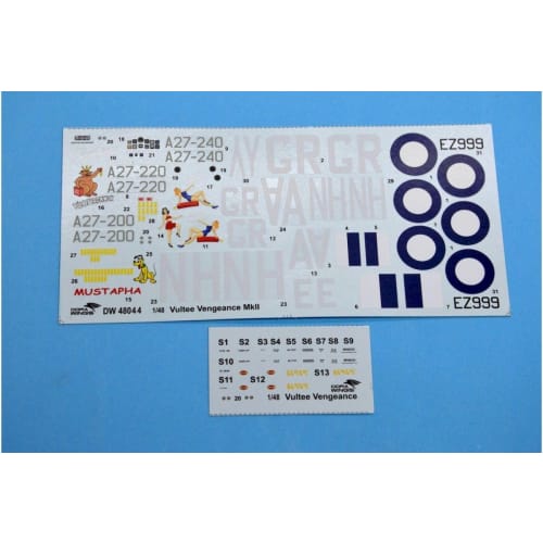 Drawnings 1/48 Scale Royal Australian Air Force Vultee Vengeance MK.2 Plastic Model Kit DWS48044