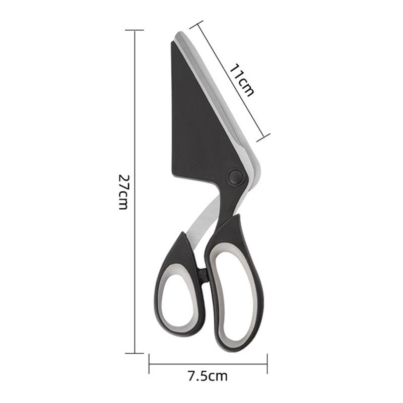 Hot Sale High Quality Stainless Steel Pizza Scissors With Detachable Spatula Stainless Steel Pizza Spatula Slicer чёрный