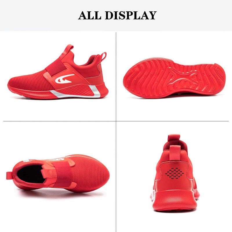 Steel Toe Anti-Puncture Men'S Work Shoes Men'S Safety Shoes Lightweight Slip Resistant Shoes Man Breathable Comfortabl Sneaker