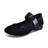 Round head single shoes Mary Jane shoes women's spring new one-word buckle shallow mouth small single shoes two heights