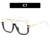 2023 Korean Style Retro Large Frame Double Bridge UV Protection Sunglasses for Driving.