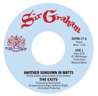 

7-дюймовая пластинка EXITS - Еще один закат в Уоттсе / Я не REPRO27 REPRO 2025 UK Соул/Фанк