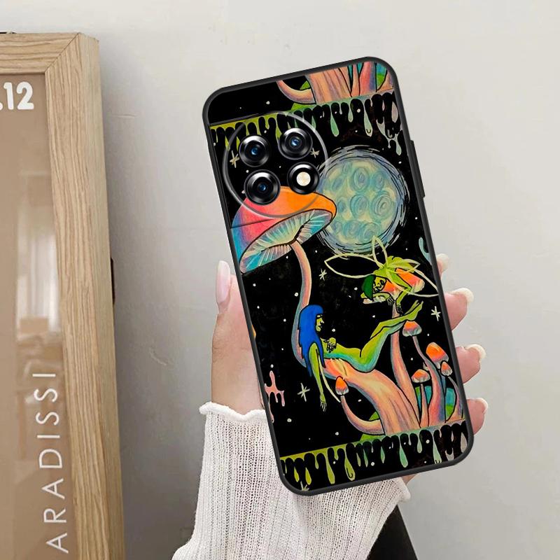 Psychedelic Mushrooms Florals Case For OnePlus Nord CE 4 3 2 Lite 2T N10 N20 N30 OnePlus 12 11 9 10 Pro 8T 10T 12R Cover