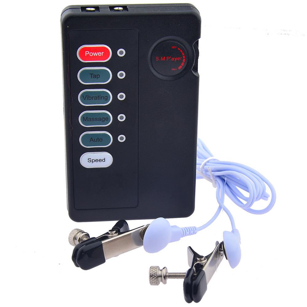 Elektrischer Schock Impuls Spielzeug: Starke Nippelklemmen & Mimi-Klemmen, Erotisches Accessoire für Erwachsene