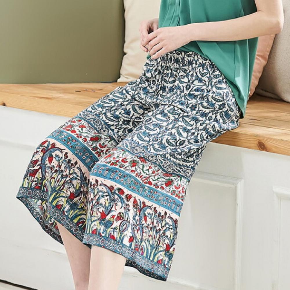 L Affair Men Persian Ivy Green Rayon Pants Lwpfd140 + Arabesque Square Navy 7 8