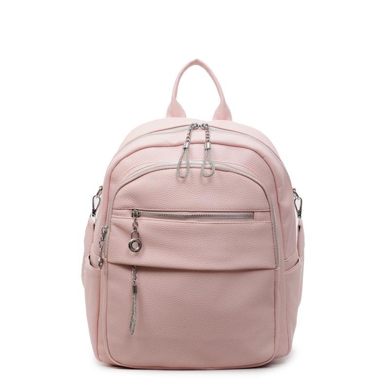 Backpack Bag Women's New Fashion Student High-end Multi-functional Bag Versatile Shoulder Backpack School Bag