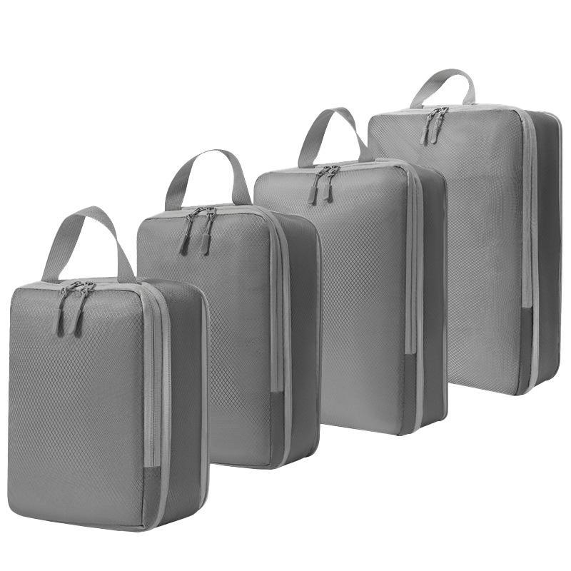 Travel Compression Packing Cubes Suitcase Luggage Organizer Set Zipper Foldable Storage Bag for Clothes Shoes Travel Accessories