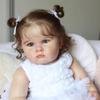 Urocza 60 cm ogromny rozmiar Reborn Baby maluch lalka 3D malowana wykwintne szczegółowe widoczne naczynia krwionośne lalka nowonarodzona ciało z miękkiej tkaniny zabawki dla dzieci