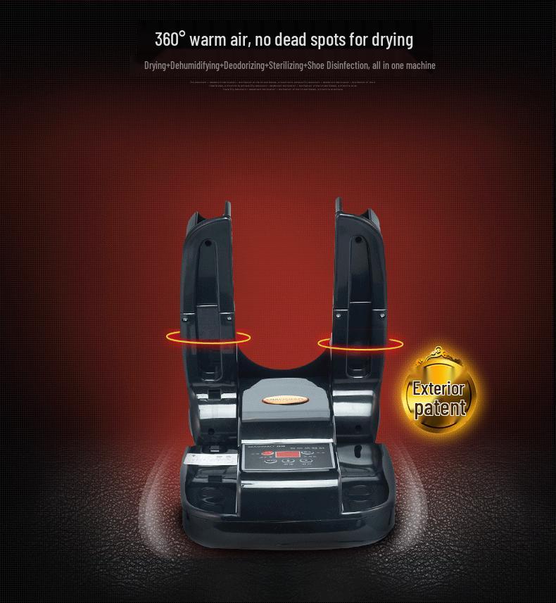 Smart Folding Shoe Dryer with UV Ozone Disinfection and Timer Function