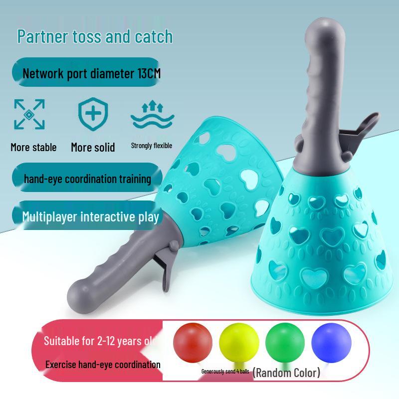Cross-Border Children's Elastic Toss & Catch Ball - Indoor/Outdoor Parent-Child Sensory Training Toy