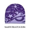 Handmade Crochet Hat Girl Skull Hat Double Side Jacquard Beanies Warm Skull Caps