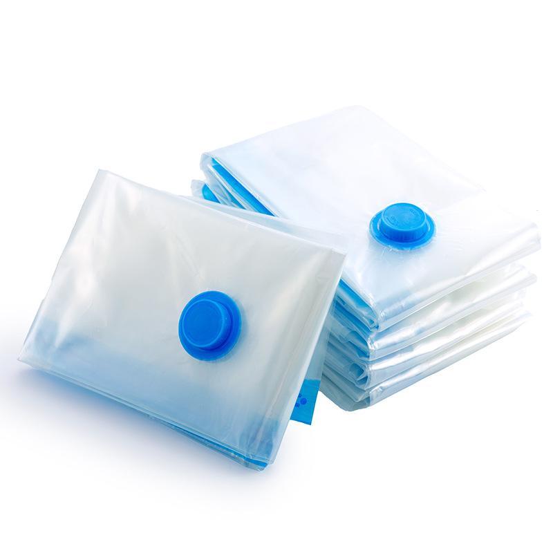 Vacuum Storage Bags With Valve Foldable Compressed Organizer Space Saving Large Size For Clothes Blanket Home Storage Organizer
