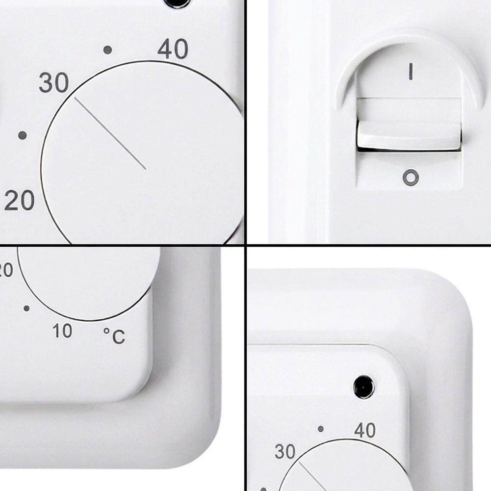 86x86 Mm Mechanical Temperature Controller Thermostat Floor Sensor 16A Electric UnderFloor Floor Sensor Heating
