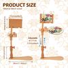 Embroidery Hoop Stand Adjustable Beech Wood Cross Stitch Stand Rotated Embroidery Frame Stand for Art Craft Sewing Needlework