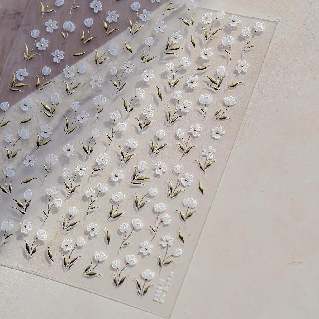 Iridescent Water Bubbles Shiny Stars Colorful 5D Nail Art Stickers Dreamy Water Drop Self Adhesive Decorations Manicure Decals