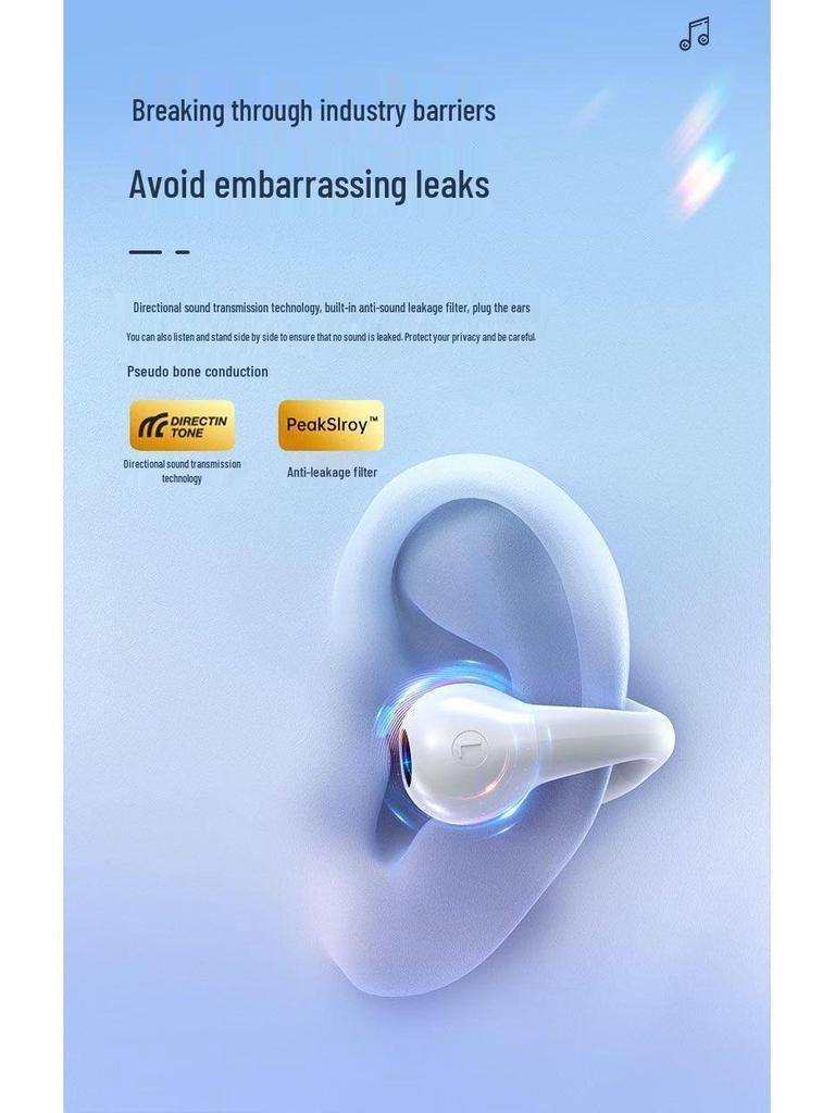 X22 Clip-On Q80 Headphones: 2025 Bluetooth Model with High Sound Quality, Ultra-Long Battery Life, and In-Ear Design.