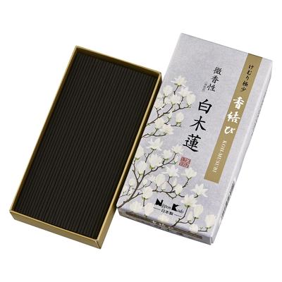 Incense Knot White Magnolia 110g Incense Stick Nippon Kodo Almost No Smoke Slight Scent Approx.