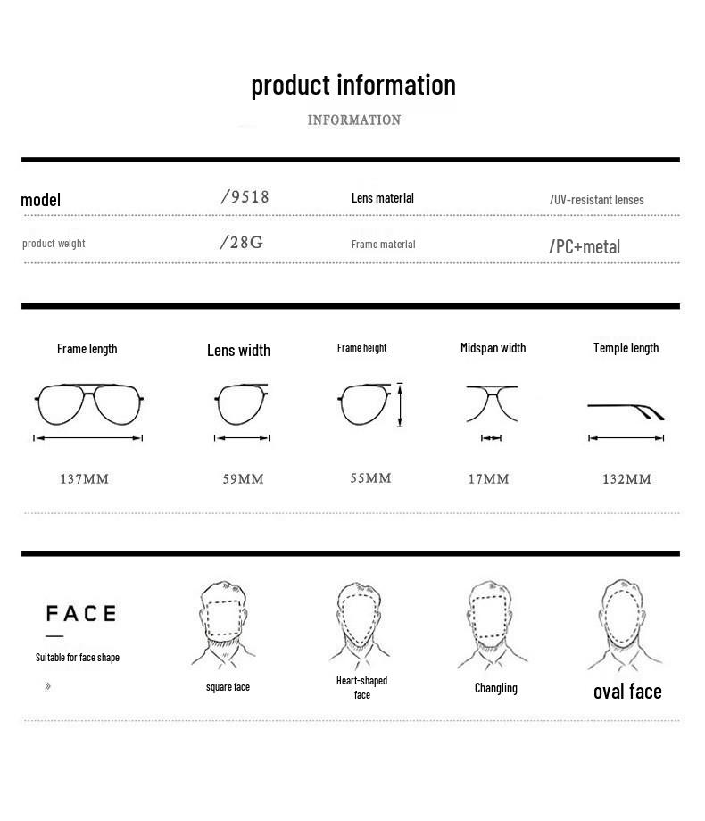 Women's Korean Style Cat Eye Sunglasses, UV Protection, Comfortable Metal Frame, High-End Feel, Polarized Lenses.