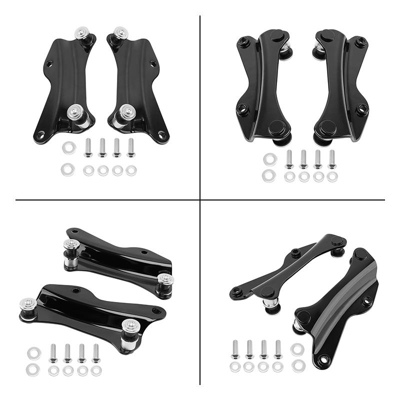 Motorcycle Black 4 Point Docking Hardware Kit For Harley Touring Road King Ultra Limited Road Glide Street Glide 2014-2025