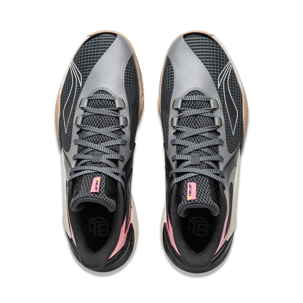 Li Ning Storm 8 Low Slip Resistant Abrasion Resistant Low Top TUFF OS Basketball Shoes Men's Black ABFU025-2