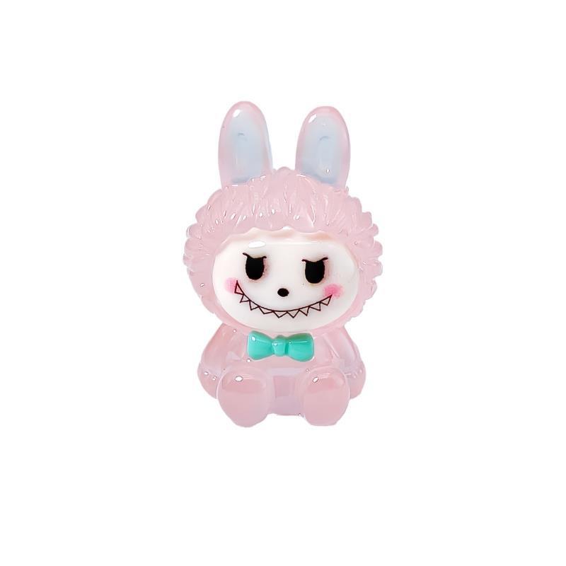 Cartoon Labu DIY Jewelry Pendant Car Ornament Labu Doll Night Light Resin Accessories