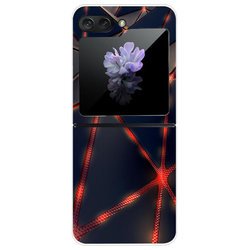 Für Samsung Galaxy Z Flip5 Hülle Harte PC-Handy-Rückabdeckung für Samsung Galaxy Z Flip 5 5G Hüllen 6,7'' ZFlip5 Niedliche Katze Funda Schale