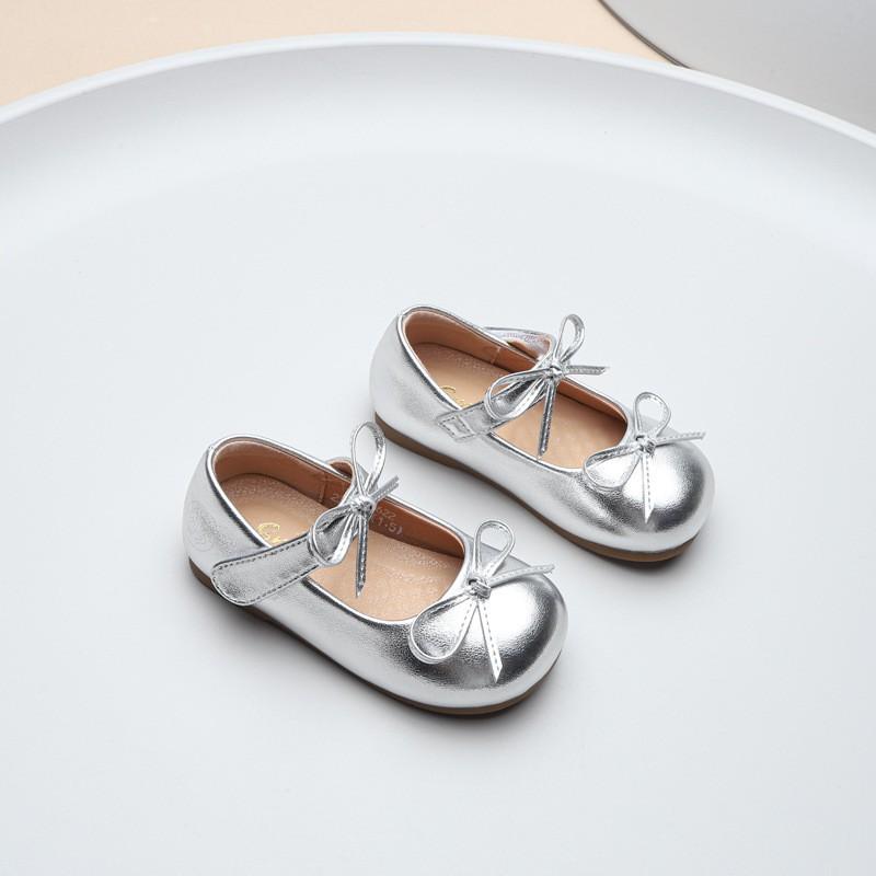 Youth Style Shoes Girls Classic Loafer Shoes Kids Princess Style Slip-On With Rubber Sole