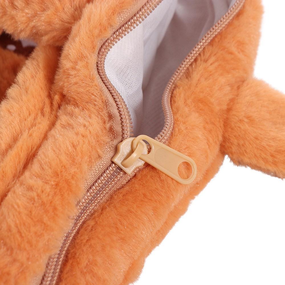 Embroidery Animal Shoulder Bag Cute Red Panda Handbag Lovely Red Panda Plush Bag Girls