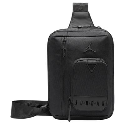 Mode Minimalistisch Logo Geborduurd Ritssluiting Polyester Borsttas Heren tassen Zwart HQ7566-010