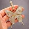 Punk Hip Hop Style Necklace Female Heavy Industry Full Diamond Big Butterfly Pendant Necklace Jewelry