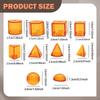 60x 3D Geometric Shapes Blocks Pattern Sphere Cylinder Learning Toys Math Manipulatives for