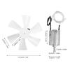 6in RV Vent Fan Blade with DC12V Motor Enhanced Air Circulating RV Ventilation Fan Blade for Trailer Campervan