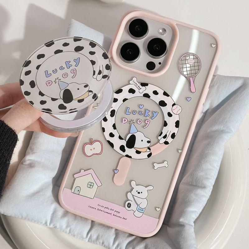 

Чехол Zhitai Frosted Magnetic для iPhone моделей 11-15 и 12-14 Pro Max с мультяшным дизайном iPhone 12 Mini