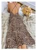 Summer 2026 Women's Leopard Print Deep V-neck Camisole Dress
