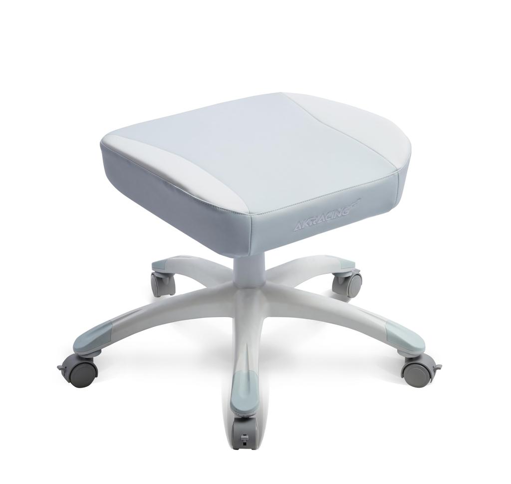 AKRacing Gaming Chair Ottoman Footrest Supervised by Tsubasa Honda Original Color Model White Home Remote