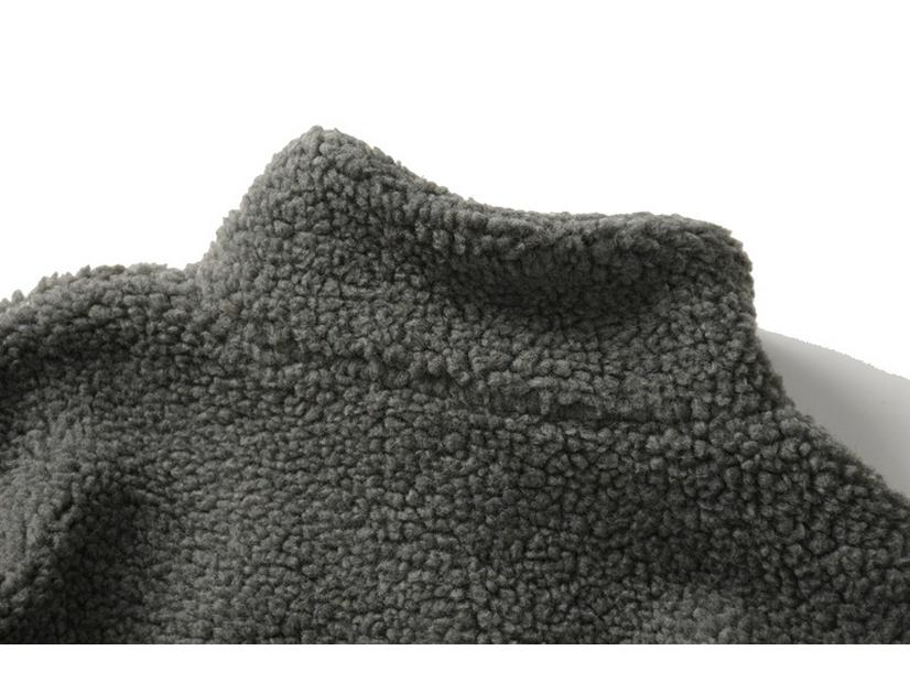 2025 Autumn/Winter Unisex Fleece Cotton Jacket - Loose BF Style, Stand Collar, Thickened Coat for Couples.