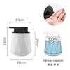 Matte Black Foaming Hand Soap Dispenser Plastic 300ML Modern Minimalist Style for Bathroom & Kitchen Countertop Refillable